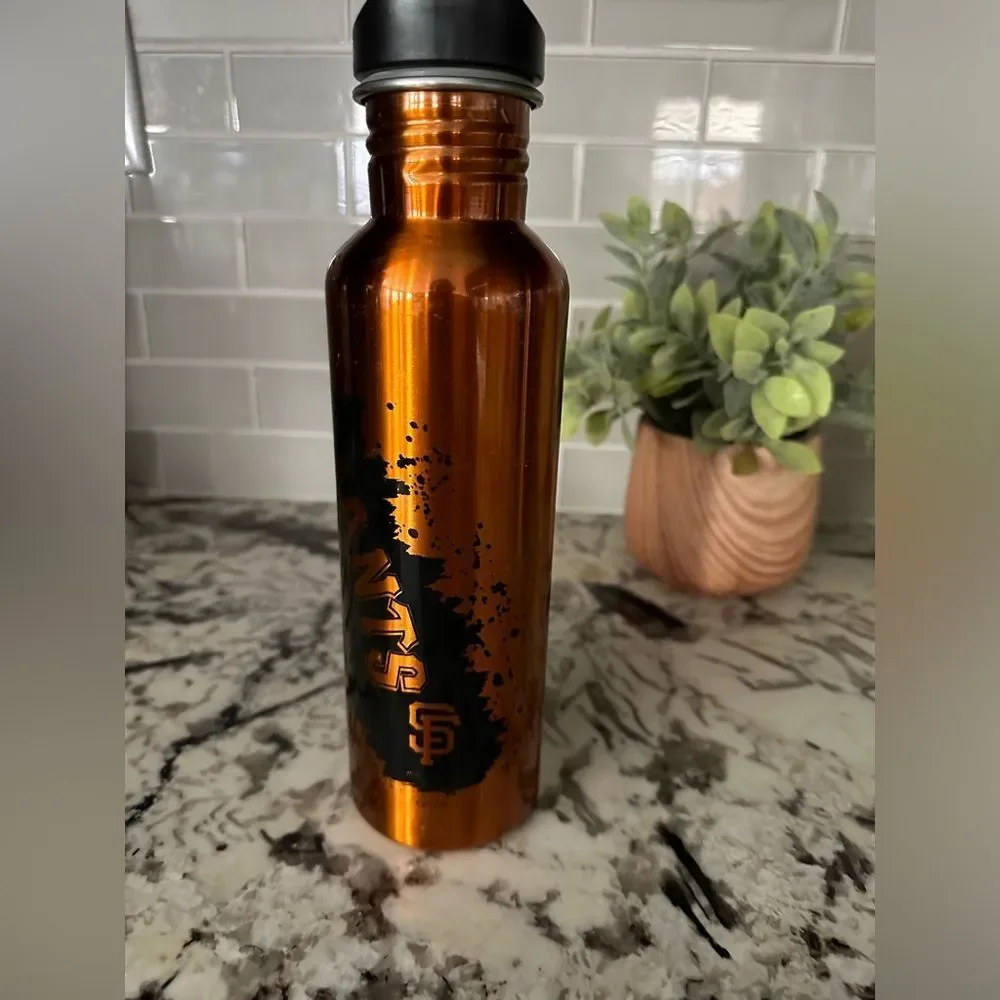 San Francisco Giants Orange & Black Stainless Water Bottle Canister